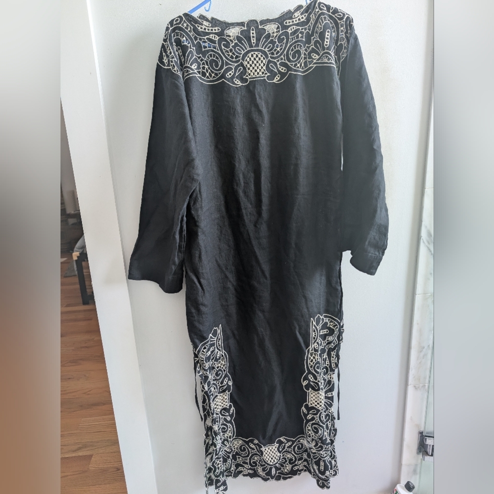 J.Crew Linen Cutwork Tunic Dress - Size XS